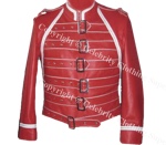 Freddie Mercury Queen Concert Red Leather Jacket - Click Image to Close